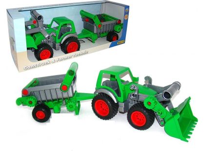 Wader Traktor Farmář s lopatou a přívěsem 1 osa