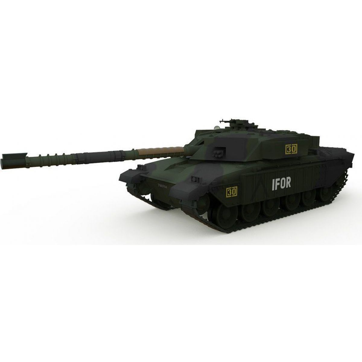 Waltersons RC Tank British MBT Challenger 1 Forest 1/72