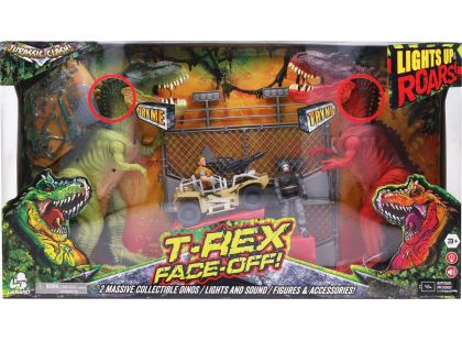 Wiky Jurassic Clash Dino souboj T-Rex 32 cm - Poškozený obal