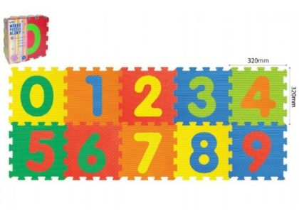 Wiky Puzzle pěnové Číslice 10 dílků