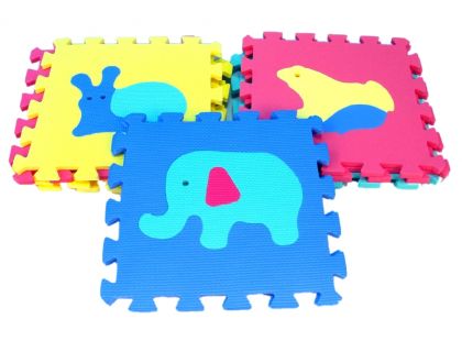 Wiky Pěnové puzzle Zvířata 10ks Wiky Pěnové puzzle Zvířata 10ks