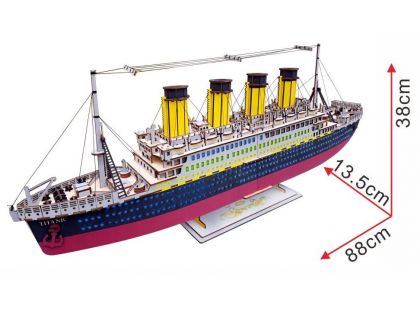 Woodcraft dřevěné 3D puzzle Titanic