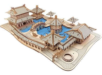 Woodcraft Dřevěné 3D puzzle Zahrady Suzhou