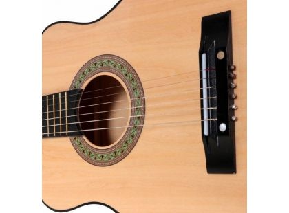 Woody Kytara dřevěná kovové struny 80 cm