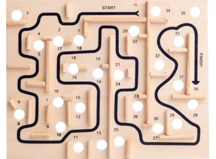 Woody Labyrint s naklápěcími rovinami s výměnnými deskami
