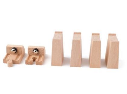 Woody Příslušenství k dráze Rozšířený set kolejí: zarážky s magnetem bloky