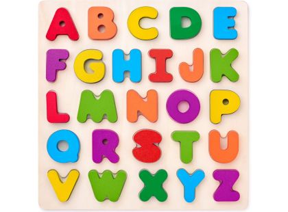 Woody Puzzle ABC masivní písmena na desce 26 dílků