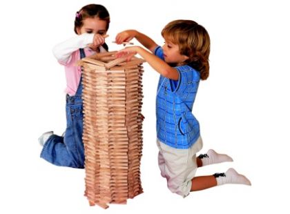 Woody Stavebnice Karla přírodní 200 dílů - Poškozený obal