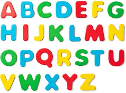 Woody Tabule ABC s písmeny s rolí papíru a kelímky - Poškozený obal