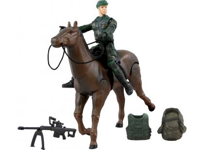 World Peacekeepers Figurka vojáka s doplňky - Voják na koni