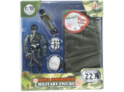 World Peacekeepers Figurka vojáka s doplňky - Voják s padákem