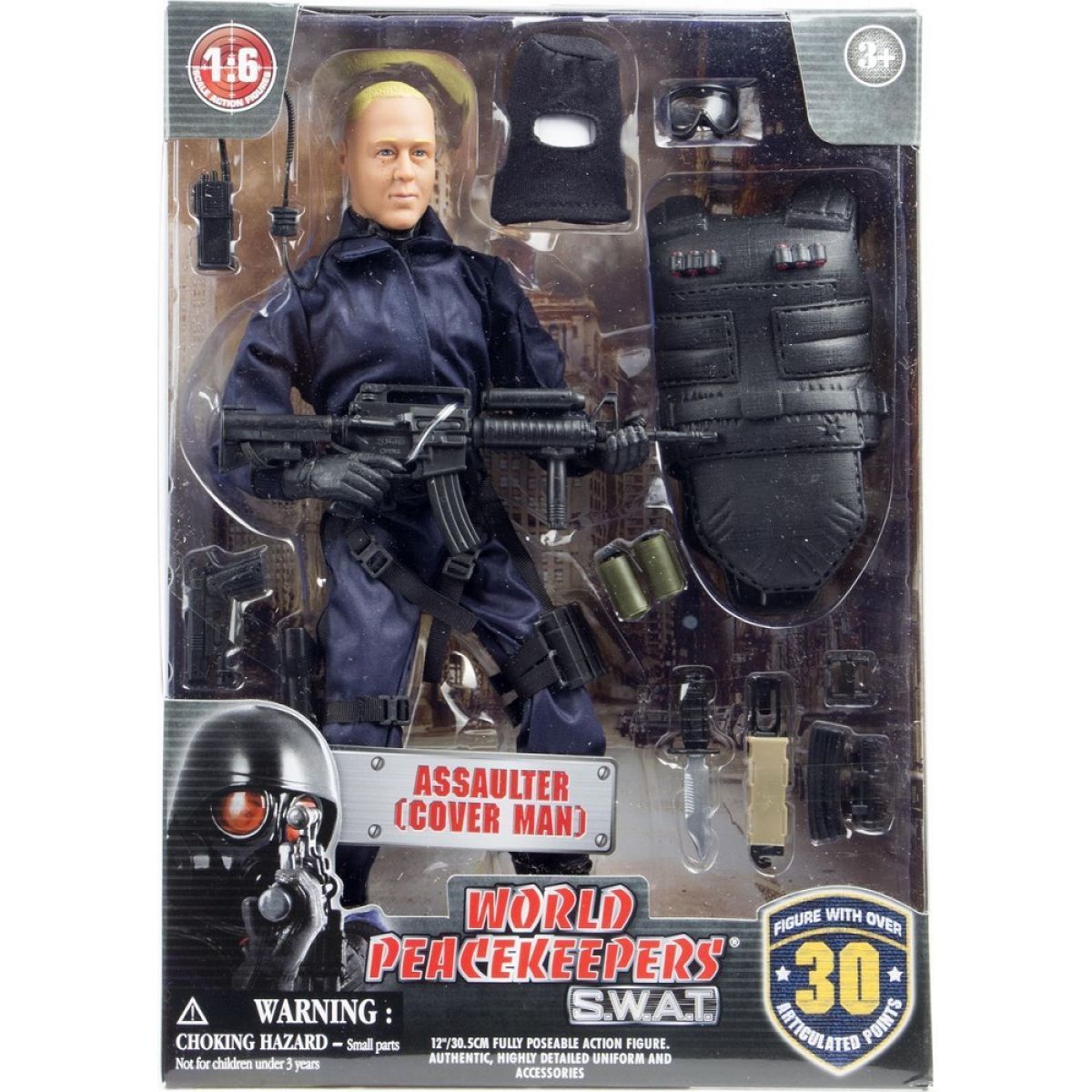 World Peacekeepers S.W.A.T. figurka 30,5cm - Assaulter Cover Man