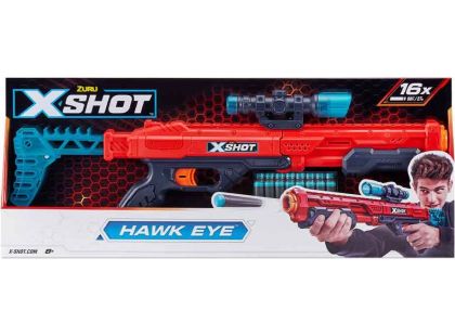 X-Shot Excel Hawk Eye s hledáčkem a náboji