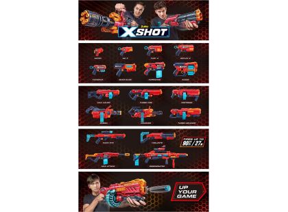 X-Shot Excel Vigilante 24 nábojů Červeno-černá