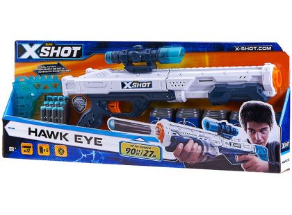 X-Shot Hawk Eye 5 plechovek a 12 nábojů