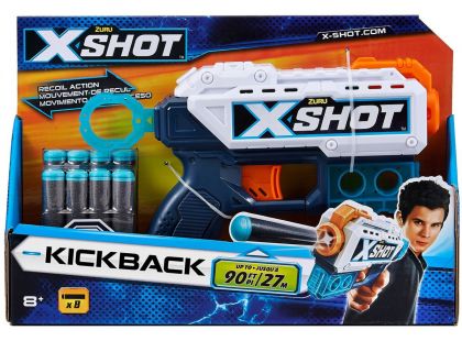 X-Shot Kickback s 8 náboji bílá