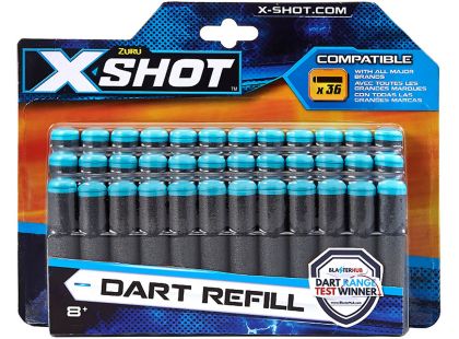 X-Shot náhradní náboje tmavé 36 ks