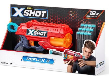 X-SHOT Reflex 6 červená 12 nábojů