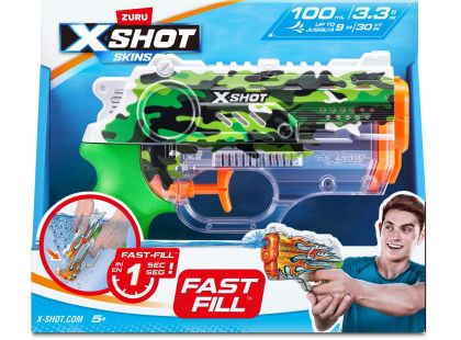 X-SHOT Vodní pistole Nano Fast fill Skins