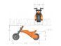 Ybike Odrážedlo motorka oranžové 5