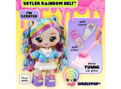 Yummiland Velká panenka s leskem na rty - Rainbow (Skyler Rainbow Belt)