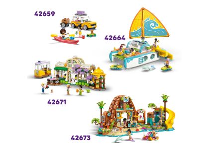 LEGO® Friends 42658 Zábava u bazénu s jednorožcem a plameňákem