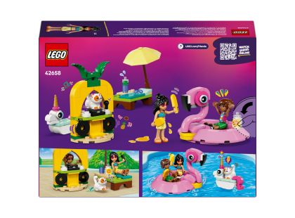 LEGO® Friends 42658 Zábava u bazénu s jednorožcem a plameňákem
