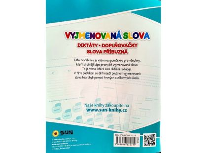 Zábavná cvičebnice - VYJMENOVANÁ SLOVA - Diktáty, doplňovačky