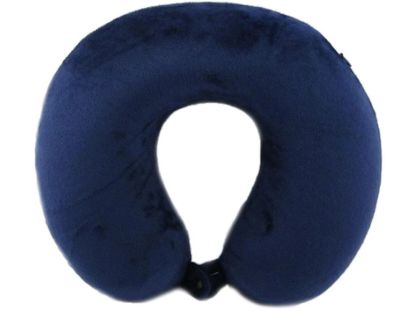 Záhlavník z mikrovlákna s paměťovou pěnou - modrý