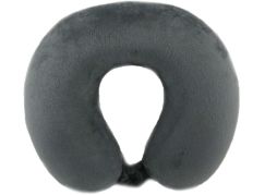 Záhlavník z mikrovlákna s paměťovou pěnou - šedý