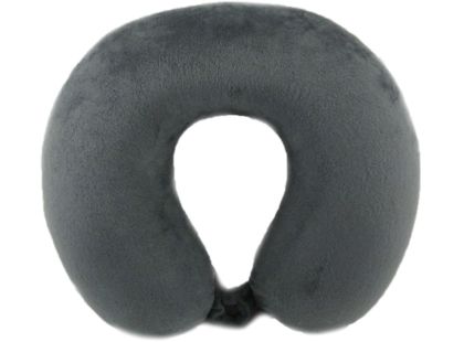 Záhlavník z mikrovlákna s paměťovou pěnou - šedý