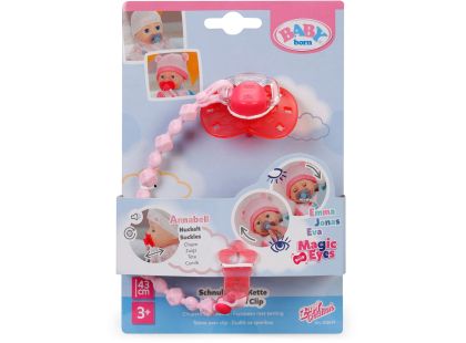 Zapf BABY born Dudlík se sponkou červený