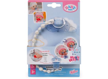 Zapf BABY born Dudlík se sponkou modrý