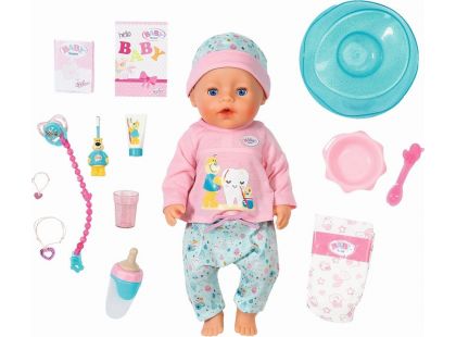 Zapf Creation BABY born Bath Soft Touch Holčička s doplňky na čištění zubů 43 cm