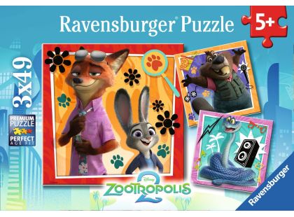 Zootropolis: Město zvířat 3x49 dílků