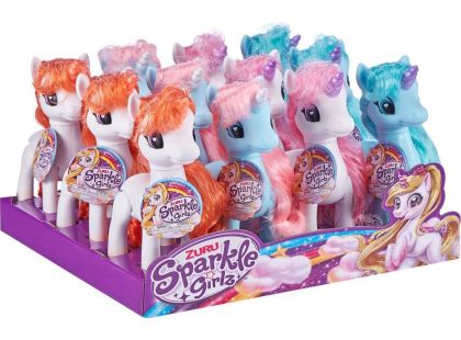 Zuru Jednorožec Sparkle Girlz střední bílý s růžovou hřívou