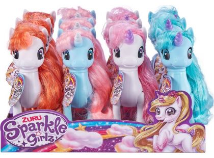 Zuru Jednorožec Sparkle Girlz střední bílý s růžovou hřívou