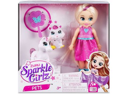 Zuru Panenka Sparklez Girlz se zvířátkem