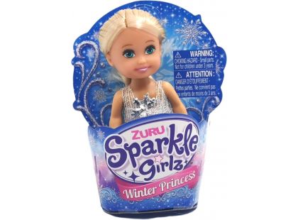 Zuru Princezna zimní Sparkle Girlz malá v kornoutku blond vlasy