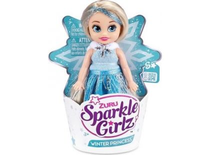 Zuru Princezna zimní Sparkle Girlz malá v kornoutku zimní princezna blond