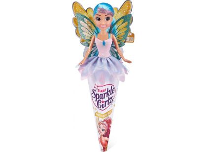 Zuru Víla Sparkle Girlz s křídly v kornoutku modrá