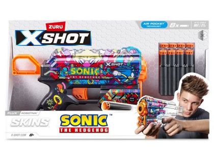 ZURU X-SHOT Skins Flux SONIC the Hedgehog