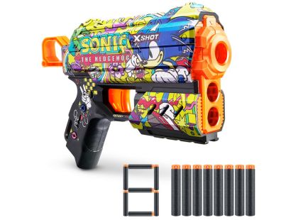 ZURU X-SHOT Skins Flux SONIC the Hedgehog