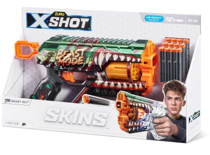 ZURU X-SHOT SKINS GRIEFER s 12 náboji krokodýl