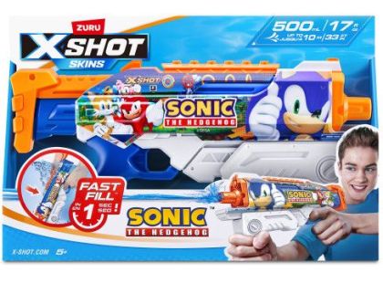 ZURU X-SHOT Vodní pistole SONIC the Hedgehog Fast Fill Skins