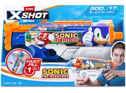 ZURU X-SHOT Vodní pistole SONIC the Hedgehog Fast Fill Skins