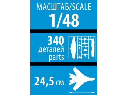 Zvezda Model Kit letadlo 4821 YAK-130 Russian trainer fighter 1:48