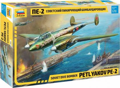 Zvezda Model Kit letadlo 7283 Petlyakov Pe-2 1:72
