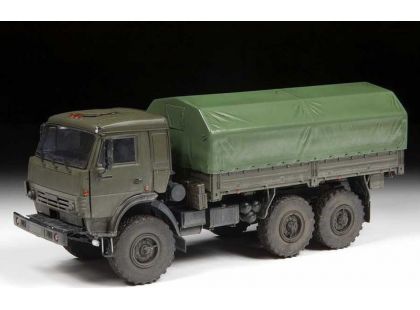 Zvezda Model Kit military 3697 Russian three axle truck K-5350 MUSTANG 1:35