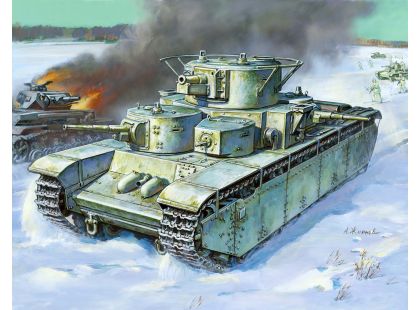 Zvezda Model Kit tank 3667 T-35 Heavy Soviet Tank 1:35